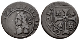 Philip V (1700-1746). Treseta. 1722. Mallorca. (Cal-6). Ae. 4,47 g. Almost VF. Est...30,00. 

Spanish Description: Felipe V (1700-1746). Treseta. 17...