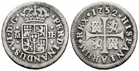 Ferdinand VI (1746-1759). 1/2 real. 1752. Madrid. JB. (Cal-71). Ag. 1,47 g. Hairline on obverse. Almost VF. Est...30,00. 

Spanish Description: Fern...