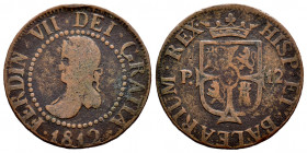 Ferdinand VII (1808-1833). 12 dineros. 1812. Mallorca. (Cal-24). Ae. 5,63 g. F. Est...20,00. 

Spanish Description: Fernando VII (1808-1833). 12 din...