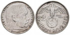 Germany. Third Reich. 2 reichsmark. 1939. Berlin. A. (Km-93). Ag. 8,01 g. AU. Est...10,00. 

Spanish Description: Alemania. Third Reich. 2 reichsmar...
