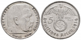Germany. Third Reich. 5 reichsmark. 1936. Berlin. A. (Km-94). Ag. 13,86 g. XF. Est...15,00. 

Spanish Description: Alemania. Third Reich. 5 reichsma...