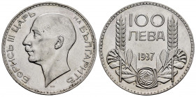 Bulgaria. Boris III. 100 leva. 1937. (Km-45). Ag. 20,23 g. Choice VF. Est...25,00. 

Spanish Description: Bulgaria. Boris III. 100 leva. 1937. (Km-4...