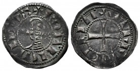 Crusaders. Bohemond IV. Dinero. (1201-1216). Antioch. (Malley-75-79). Ve. 1,05 g. Dark patina. Choice VF. Est...45,00. 

Spanish Description: Cruzad...