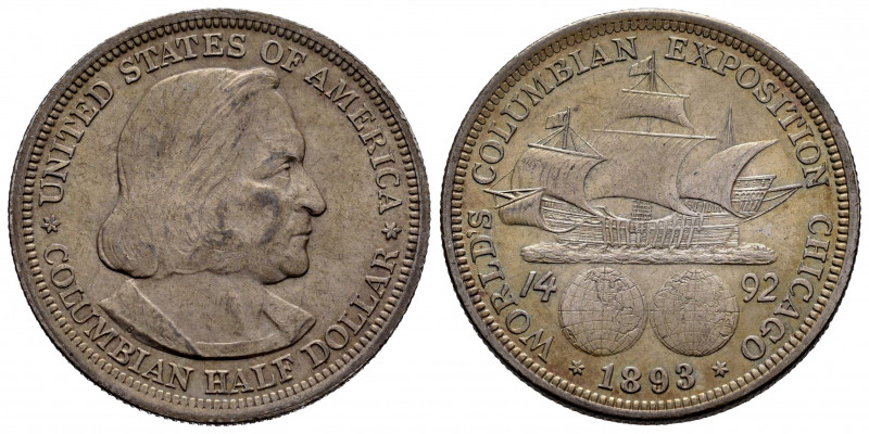 United States. Half dollar. 1893. (Km-117). Ag. 12,53 g. Columbian Exposition. X...