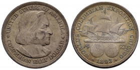 United States. Half dollar. 1893. (Km-117). Ag. 12,53 g. Columbian Exposition. XF. Est...35,00. 

Spanish Description: Estados Unidos. 1/2 dollar. 1...