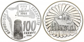 France. 100 francs. 1994. (Km-1043). Ag. 22,20 g. With certificate. PR. Est...25,00. 

Spanish Description: Francia. 100 francs. 1994. (Km-1043). Ag...