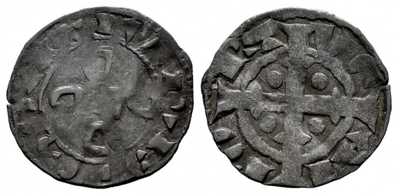 Portugal. D. Sancho II (1223-1248). Dinheiro. (Gomes-22.04). Ve. 0,88 g. F/Choic...