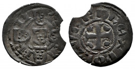 Portugal. D. Dinis I (1279-1325). Dinheiro. (Gomes-04.61). Ve. 0,67 g. VF. Est...30,00. 

Spanish Description: Portugal. D. Dinis I (1279-1325). Din...
