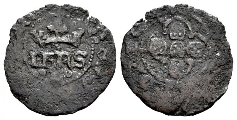 Portugal. D. Joao I (1385-1433). 1/2 real. Lisbon. (Gomes-17.04). Ae. 1,02 g. Ch...