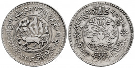 Tibet. 3 Srang. 1937. (Y-26). (LM-658). Ag. 11,59 g. Choice VF. Est...50,00. 

Spanish Description: Tibet. 3 Srang. 1937. (Y-26). (LM-658). Ag. 11,5...