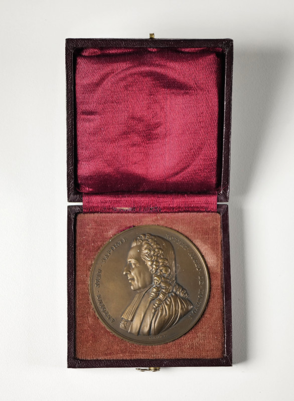 France. Medal. 1929. Ae. French Academy. Price of virtue. 52 mm. In original box...