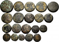 Lot of 20 bronze coins from Ptolemaic Egypt. TO EXAMINE. Almost F/Choice F. Est...200,00. 

Spanish Description: Lote de 20 monedas de bronce del Eg...