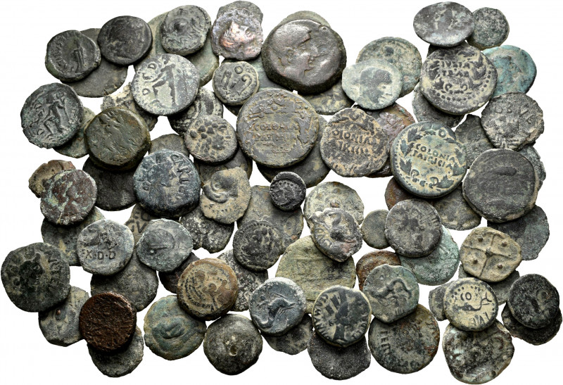 Lot of 87 Iberian bronzes of small modules. TO EXAMINE. F/Almost VF. Est...400,0...