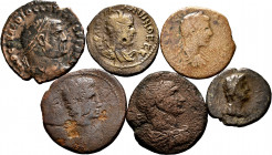 Lot of 6 bronzes from the Roman Empire. TO EXAMINE. Choice F. Est...50,00. 

Spanish Description: Lote de 6 bronces del Imperio Romano. A EXAMINAR. ...