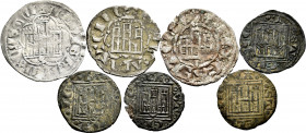 Lot of 7 medieval fleeces. TO EXAMINE. Choice F/VF. Est...60,00. 

Spanish Description: Lote de 7 piezas medievales. A EXAMINAR. BC+/MBC. Est...60,0...