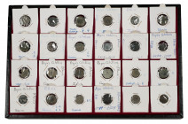 Lot of 14 coins of the Catholic Kings. Collection remains with a great variety of Blancas, containing a great variety of mints: Cuenca, Toledo, Segovi...