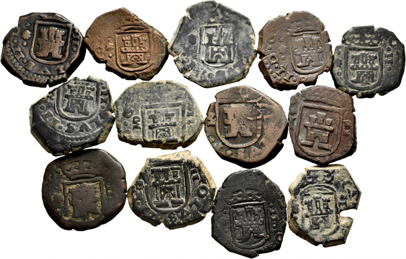 Lot of 13 Habsburg coppers. TO EXAMINE. Choice F/Almost VF. Est...100,00. 

Sp...