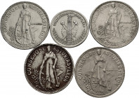 Lot of 5 coins from the Civil War (Asturias and Leon), 50 cents (1) and 2 pesetas (4). TO EXAMINE. Almost VF/XF. Est...50,00. 

Spanish Description:...