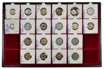 Lot of 20 contemporary coins with strike errors. TO EXAMINE. VF/XF. Est...75,00. 

Spanish Description: Lote de 20 piezas contemporáneas con errores...
