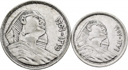 Lot of 2 silver coins, 10 and 20 piastres. TO EXAMINE. Choice VF. Est...40,00. 

Spanish Description: Lote de 2 piezas de plata, 10 y 20 piastras. A...
