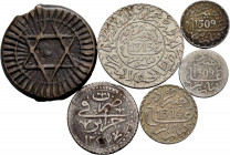 Lot of 6 world coins; Algeria (1) and Morocco (5). TO EXAMINE. Choice VF/XF. Est...50,00. 

Spanish Description: Lote de 6 monedas mundiales; Argeli...