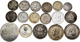 Lot of 17 world silver coins of small modules. TO EXAMINE. Almost VF/Choice VF. Est...70,00. 

Spanish Description: Lote de 17 piezas mundiales de p...