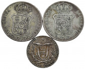 Lot of 3 Proclamation medals; Ferdinand VII 1808 Madrid, Elizabeth II 1833 Madrid (2). TO EXAMINE. VF. Est...50,00. 

Spanish Description: Lote de 3...