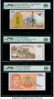 Armenia Central Bank 500 Dram 2017 Pick 60 Commemorative PMG Superb Gem Unc 68 EPQ; Croatia National Bank of the Serbian Republic-Krajina 50 Milliard ...