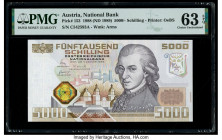 Austria Austrian National Bank 5000 Schilling 4.1.1988 (ND 1989) Pick 153 PMG Choice Uncirculated 63 EPQ. 

HID09801242017

© 2020 Heritage Auctions |...