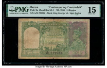 Burma Reserve Bank of India 10 Rupees ND (1938) Pick 5x Contemporary Counterfeit PMG Choice Fine 15. Splits are noted on this example.

HID09801242017...