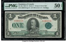 Canada Dominion of Canada $1 2.7.1923 Pick 33j DC-25j PMG About Uncirculated 50 EPQ. 

HID09801242017

© 2020 Heritage Auctions | All Rights Reserved