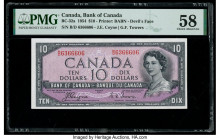 Canada Bank of Canada $10 1954 Pick 69a BC-32a "Devil's Face" PMG Choice About Unc 58. 

HID09801242017

© 2020 Heritage Auctions | All Rights Reserve...