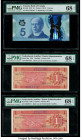 Canada Bank of Canada $5 2013 Pick 106b BC-69b PMG Superb Gem Unc 68 EPQ; Netherlands Antilles Bank van de Nederlandse Antillen 1 Gulden 8.9.1970 Pick...