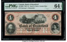 Canada Sault St. Marie, CW- Bank of Brantford $4 1.11.1859 Ch.# 40-12-06R Remainder PMG Choice Uncirculated 64 EPQ. 

HID09801242017

© 2020 Heritage ...