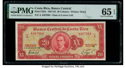 Costa Rica Banco Central de Costa Rica 20 Colones 3.10.1963 Pick 222c PMG Gem Uncirculated 65 EPQ. 

HID09801242017

© 2020 Heritage Auctions | All Ri...