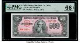 Cuba Banco Nacional de Cuba 500 Pesos 1950 Pick 83 PMG Gem Uncirculated 66 EPQ. 

HID09801242017

© 2020 Heritage Auctions | All Rights Reserved