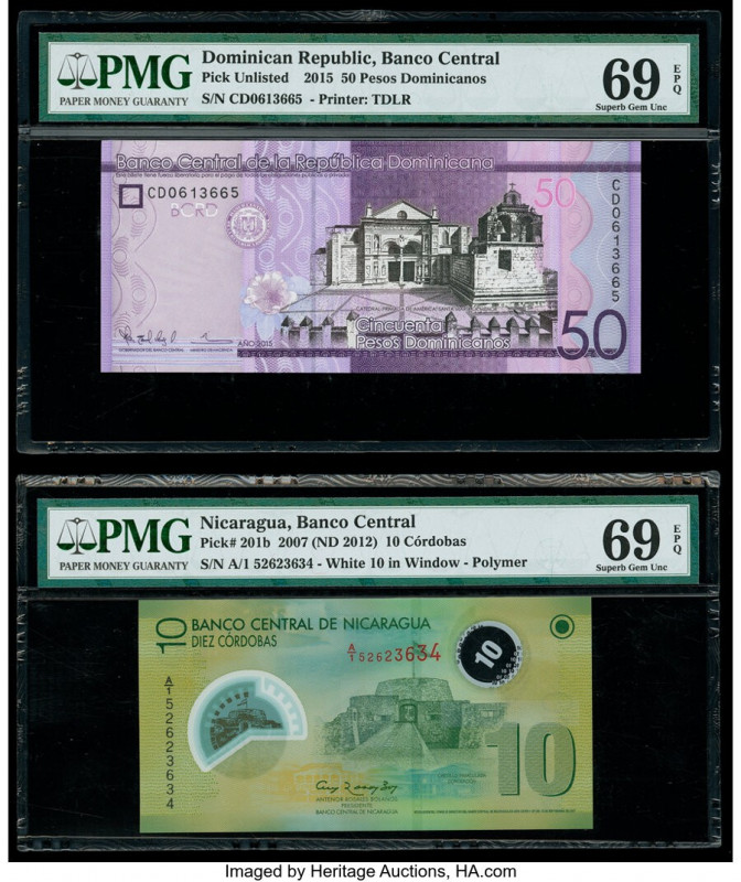 Dominican Republic Banco Central 50 Pesos Dominicanos 2015 Pick UNL PMG Superb G...