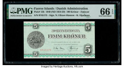 Faeroe Islands Foroyar 100 Kronur 1949 (ND 1954-59) Pick 13b PMG Gem Uncirculated 66 EPQ. 

HID09801242017

© 2020 Heritage Auctions | All Rights Rese...