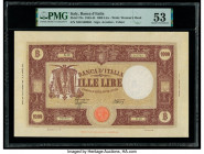 Italy Banco d'Italia 1000 Lire 10.8.1943 Pick 72a PMG About Uncirculated 53. 

HID09801242017

© 2020 Heritage Auctions | All Rights Reserved