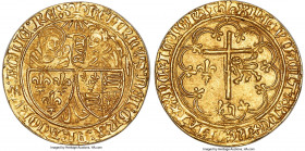 Anglo-Gallic. Henry VI (1422-1461) gold Salut d'Or ND (1422-1449) MS66 NGC, Saint Lo mint, Lis mm, Fr-301, Dup-443, Elias-271, W&F-387A 2/a. 3.50gm. (...