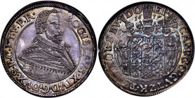 Pomerania-Cammin. Bogislaus XIV Taler 1635 MS66 NGC, Stettin mint, KM86, Dav-7285. An aspirational example of a scarce type encountered only a handful...