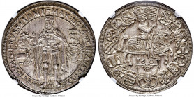 Teutonic Order. Maximilian I of Austria Taler 1603 MS64 NGC, Hall mint, KM3, Dav-5848. A praiseworthy conditional survivor draped in a naturally stria...