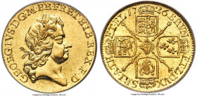 George I gold Guinea 1726 MS62 PCGS, KM559.1, S-3631, Farey-700. Both a type and series which rarely occur in Mint State, a fact reinforced by the pre...