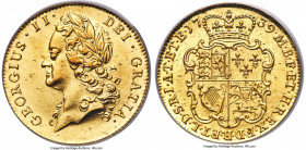 George II gold Guinea 1739 MS64 PCGS, KM577.1, S-3676, Farey-840. A genuine show-stopper of a Guinea in all respects, coupling a glassy obverse and sa...