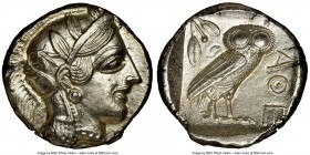 NEAR EAST or EGYPT. Ca. 5th-4th centuries BC. AR tetradrachm (25mm, 17.01 gm, 12h). NGC MS 5/5 - 4/5. Head of Athena right, wearing crested Attic helm...