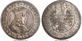 Archduke Ferdinand Karl 2 Taler ND (1654) AU58 NGC, Hall mint, KM985. Dav-3364, Moser-Tursky-pg. 290, Fig. 511. 57.78gm. An exceedingly attractive rep...