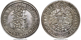 Leopold I 2 Taler ND (1686-1696) AU55 NGC, Hall mint, KM1338, Dav-3252. 57.42gm. Well-struck and produced on a notably even flan for the issue, with a...