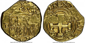 Philip V gold Cob 2 Escudos 1733-M XF Details (Mount Removed) NGC, Santa Fe (de Bogota) mint, KM17.2, Fr-8, Cal-1950, Restrepo-M80.12. 6.70gm. A comme...