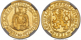 Republic gold Ducat 1931 MS63 NGC, KM8. A scintillating representative of a type that has gained significant appreciation in the last year, especially...