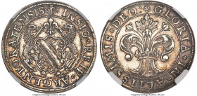 Strasbourg. Free City 1/4 Taler ND (c. 1620) MS63 NGC, KM235. A captivating and scarcely encountered 1/4 Taler boasting impressively struck central mo...